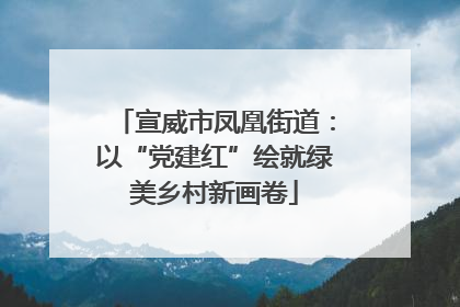 宣威市凤凰街道：以“党建红”绘就绿美乡村新画卷