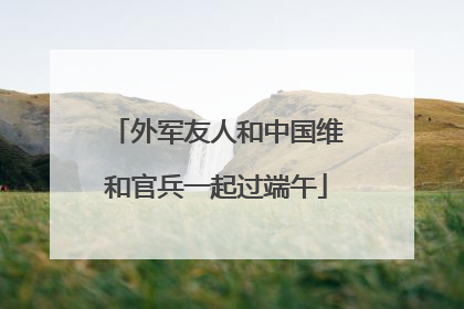 外军友人和中国维和官兵一起过端午
