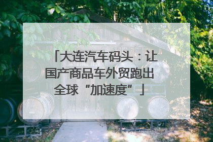 大连汽车码头：让国产商品车外贸跑出全球“加速度”