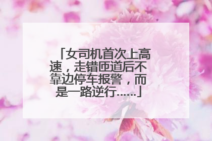 女司机首次上高速，走错匝道后不靠边停车报警，而是一路逆行……