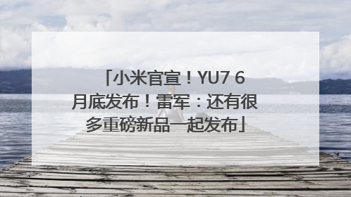 小米官宣！YU7 6月底发布！雷军：还有很多重磅新品一起发布