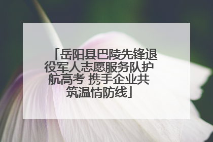 岳阳县巴陵先锋退役军人志愿服务队护航高考 携手企业共筑温情防线