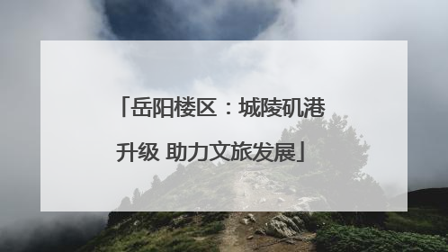 岳阳楼区：城陵矶港升级 助力文旅发展
