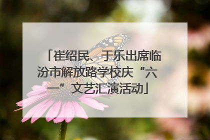崔绍民、于乐出席临汾市解放路学校庆“六一”文艺汇演活动