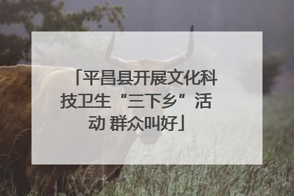 平昌县开展文化科技卫生“三下乡”活动 群众叫好