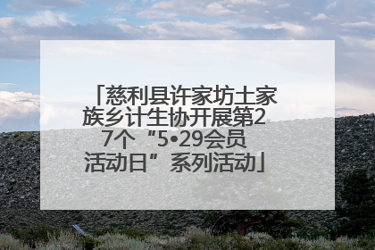 慈利县许家坊土家族乡计生协开展第27个“5•29会员活动日”系列活动
