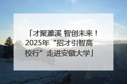 才聚濉溪 智创未来！2025年“招才引智高校行”走进安徽大学