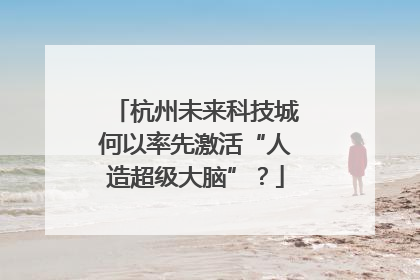 杭州未来科技城何以率先激活“人造超级大脑”？