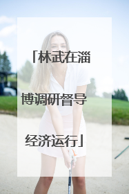 林武在淄博调研督导经济运行