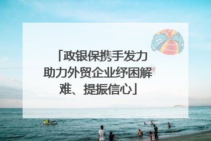 政银保携手发力 助力外贸企业纾困解难、提振信心