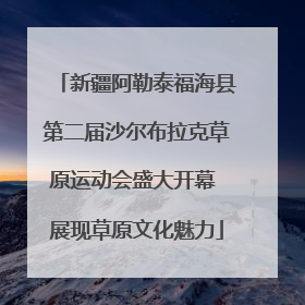 新疆阿勒泰福海县第二届沙尔布拉克草原运动会盛大开幕 展现草原文化魅力