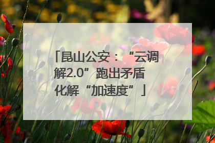 昆山公安：“云调解2.0”跑出矛盾化解“加速度”