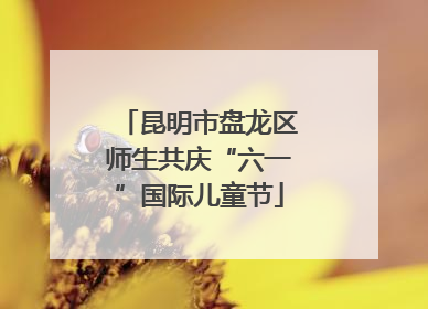 昆明市盘龙区师生共庆“六一”国际儿童节