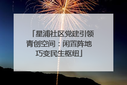星浦社区党建引领青创空间：闲置阵地巧变民生枢纽