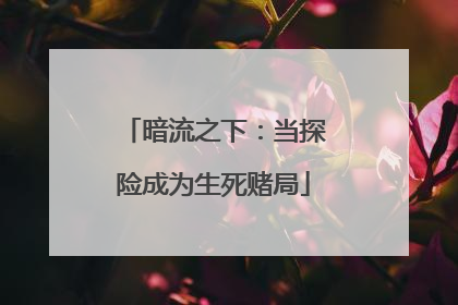 暗流之下：当探险成为生死赌局