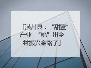 潢川县：“甜蜜”产业  “桃”出乡村振兴金路子