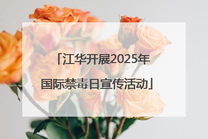 江华开展2025年国际禁毒日宣传活动