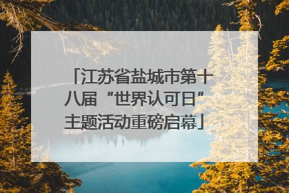 江苏省盐城市第十八届“世界认可日”主题活动重磅启幕