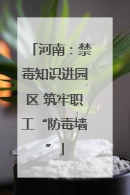 河南：禁毒知识进园区 筑牢职工“防毒墙”