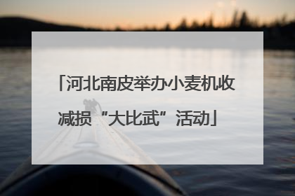 河北南皮举办小麦机收减损“大比武”活动