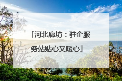 河北廊坊：驻企服务站贴心又暖心