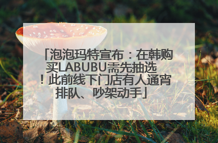 泡泡玛特宣布：在韩购买LABUBU需先抽选！此前线下门店有人通宵排队、吵架动手