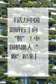 活力中国调研行｜向“智”！中国机器人“跑”起来