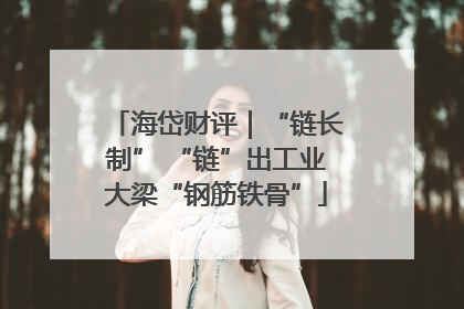 海岱财评｜“链长制” “链”出工业大梁“钢筋铁骨”