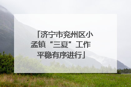 济宁市兖州区小孟镇“三夏”工作平稳有序进行