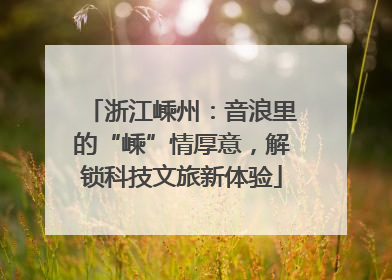 浙江嵊州：音浪里的“嵊”情厚意，解锁科技文旅新体验