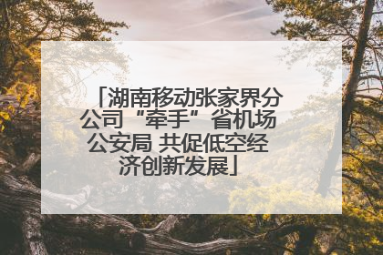 湖南移动张家界分公司“牵手”省机场公安局 共促低空经济创新发展