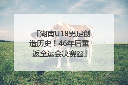 湖南U18男足创造历史！46年后重返全运会决赛圈
