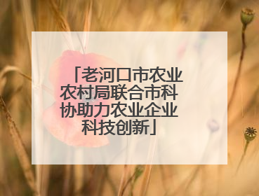 老河口市农业农村局联合市科协助力农业企业科技创新