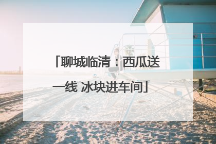 聊城临清：西瓜送一线 冰块进车间