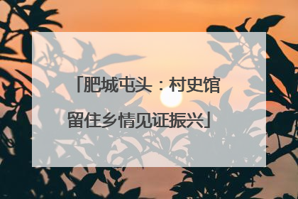 肥城屯头：村史馆留住乡情见证振兴