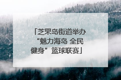 芝罘岛街道举办“魅力海岛 全民健身”篮球联赛