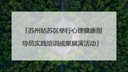 苏州姑苏区举行心理健康指导员实践培训成果展演活动