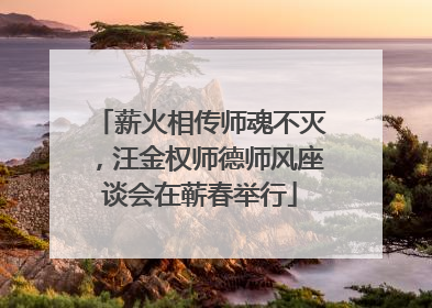 薪火相传师魂不灭，汪金权师德师风座谈会在蕲春举行