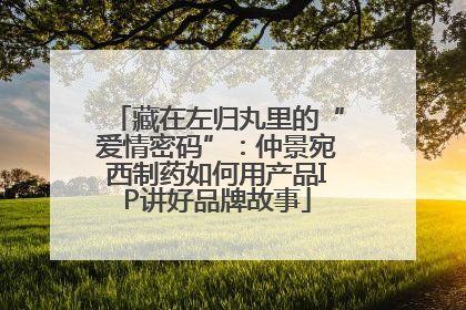 藏在左归丸里的“爱情密码”：仲景宛西制药如何用产品IP讲好品牌故事