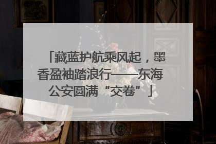 藏蓝护航乘风起，墨香盈袖踏浪行——东海公安圆满“交卷”