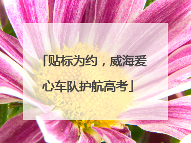 贴标为约，威海爱心车队护航高考