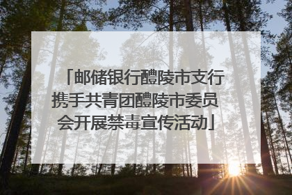 邮储银行醴陵市支行携手共青团醴陵市委员会开展禁毒宣传活动