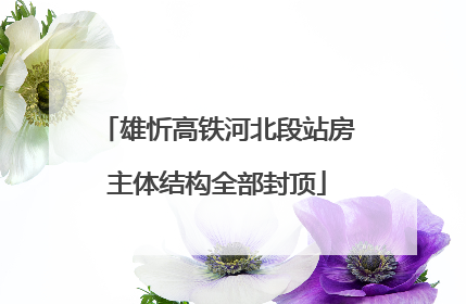 雄忻高铁河北段站房主体结构全部封顶