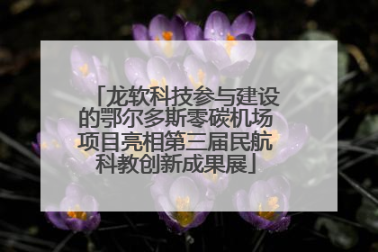 龙软科技参与建设的鄂尔多斯零碳机场项目亮相第三届民航科教创新成果展