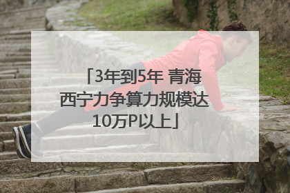 3年到5年 青海西宁力争算力规模达10万P以上