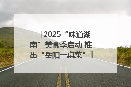 2025“味道湖南”美食季启动 推出“岳阳一桌菜”