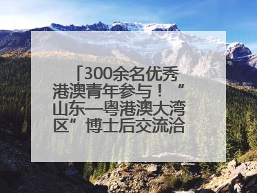 300余名优秀港澳青年参与！“山东—粤港澳大湾区”博士后交流洽谈活动成功举办