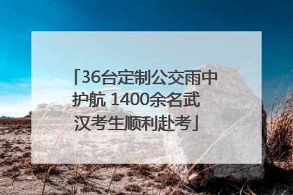36台定制公交雨中护航 1400余名武汉考生顺利赴考