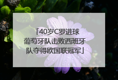 40岁C罗进球 葡萄牙队击败西班牙队夺得欧国联冠军