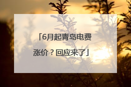 6月起青岛电费涨价？回应来了